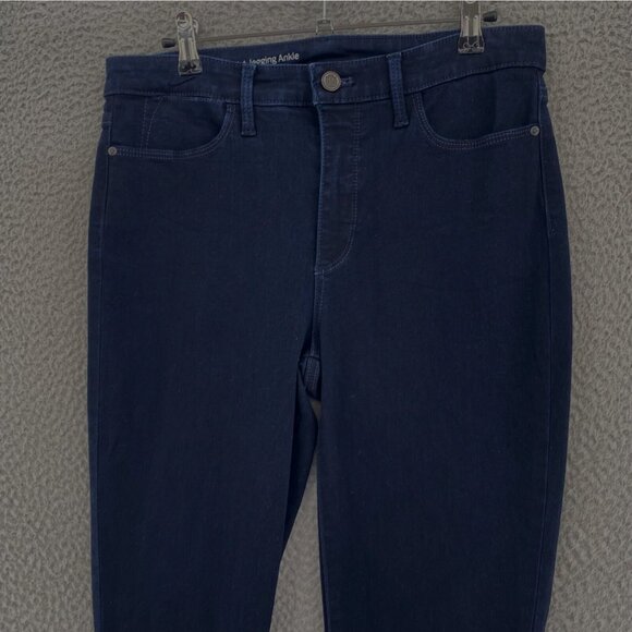 Talbots Jeans Womens 6 Blue Dark Wash Denim High Waist Jegging Ankle Flawless - Picture 2 of 11